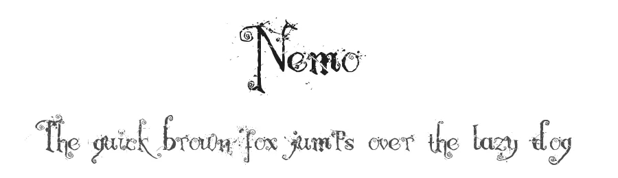 Nemo by Christopher Hansen — Decorative Font