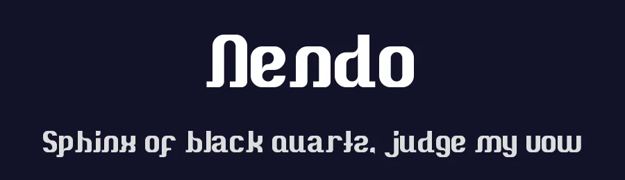 Nendo by Mukhlis Risani — Decorative Font — thumbnail 2