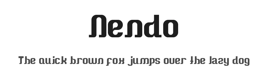 Nendo by Mukhlis Risani — Decorative Font