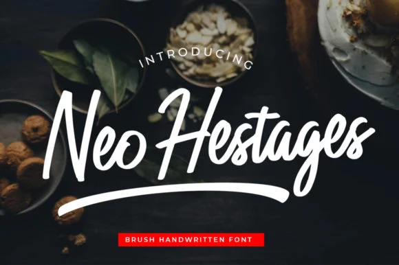 Neo Hestages Font by indotitas — Script Handwritten Font