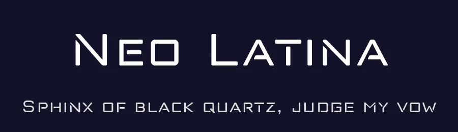 Neo Latina by deFharo — Display Font — thumbnail 2