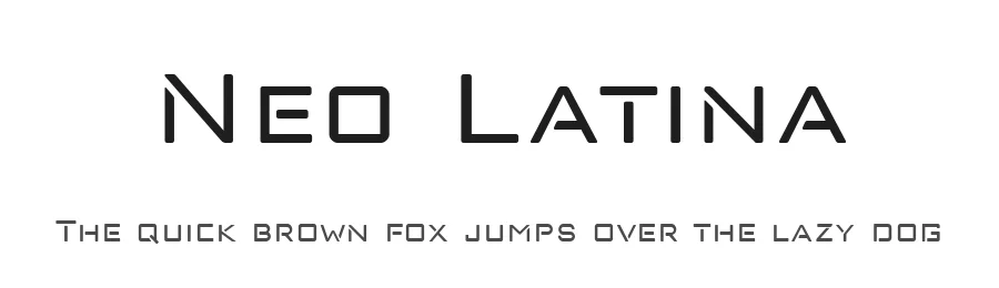 Neo Latina by deFharo β Display Font
