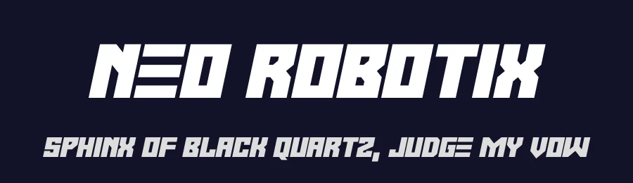 Neo Robotix by Hawtpixel — Display Font — thumbnail 2