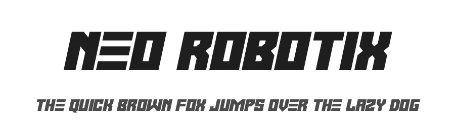 Neo Robotix by Hawtpixel — Display Font