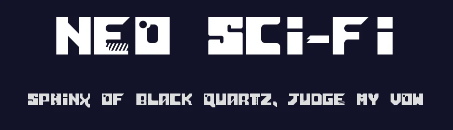 Neo Sci-Fi by Bryan Augusto — Display Font — thumbnail 2