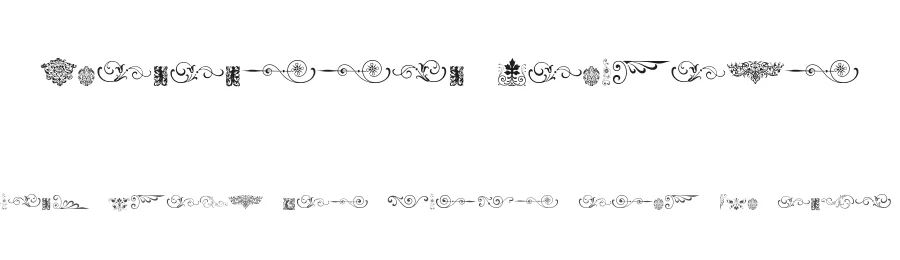 Neoclassic Fleurons by Intellecta Design — Dingbats Font