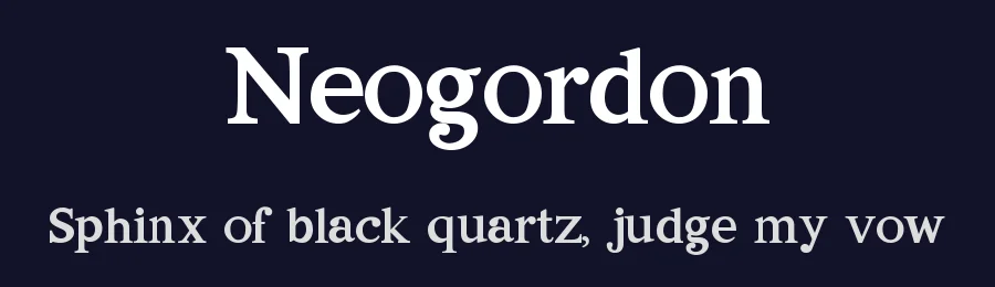 Neogordon by UI Creative — Serif Font — thumbnail 2
