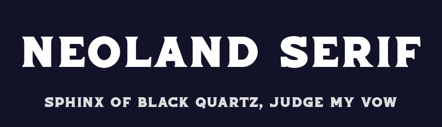 Neoland Serif by Edignwn Type — Decorative Font — thumbnail 2