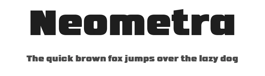 Neometra by deFharo — Sans Serif Font