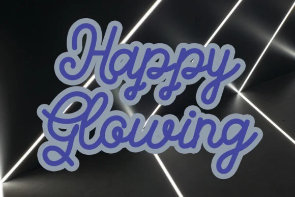 Neon Light Font by K_IN Studio — Script Handwritten Font — thumbnail 3