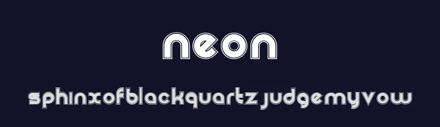 Neon by Nils von Blanc — Decorative Font — thumbnail 2