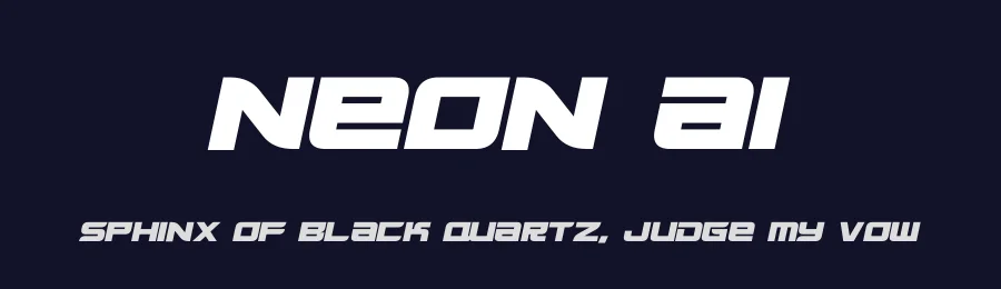 Neon AI by Hawtpixel — Display Font — thumbnail 2