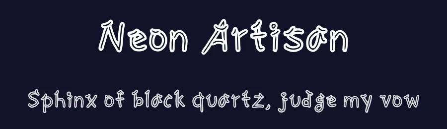 Neon Artisan by Golder Jagat — Decorative Font — thumbnail 2