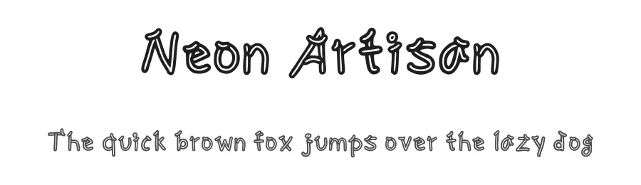 Neon Artisan by Golder Jagat — Decorative Font
