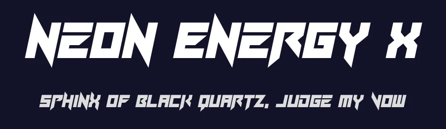Neon Energy X by Hawtpixel — Display Font — thumbnail 2