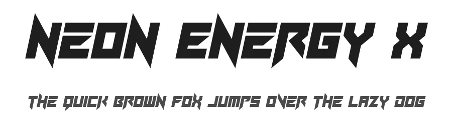 Neon Energy X by Hawtpixel — Display Font