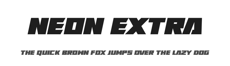 Neon Extra by Hawtpixel β Display Font