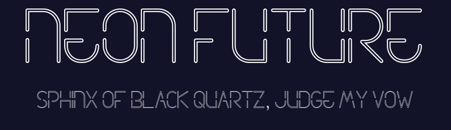 Neon Future by Arutype Studio — Display Font — thumbnail 2