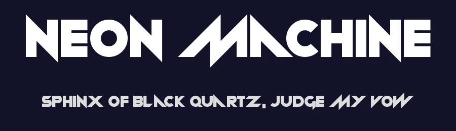 Neon machine by Hawtpixel — Display Font — thumbnail 2