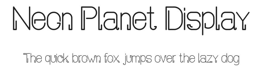 Neon Planet Display