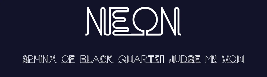 Neon by Fenotype — Display Font — thumbnail 2