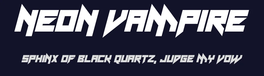 Neon Vampire by Hawtpixel — Display Font — thumbnail 2
