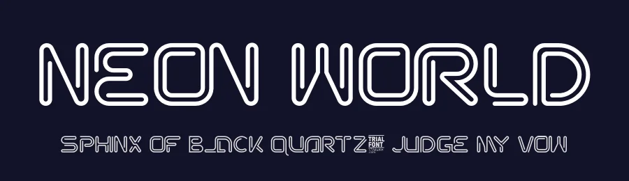 Neon World by 177Studio — Display Font — thumbnail 2