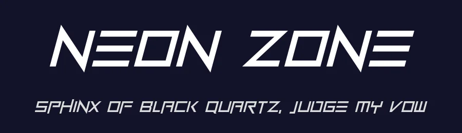 Neon Zone by Hawtpixel — Display Font — thumbnail 2
