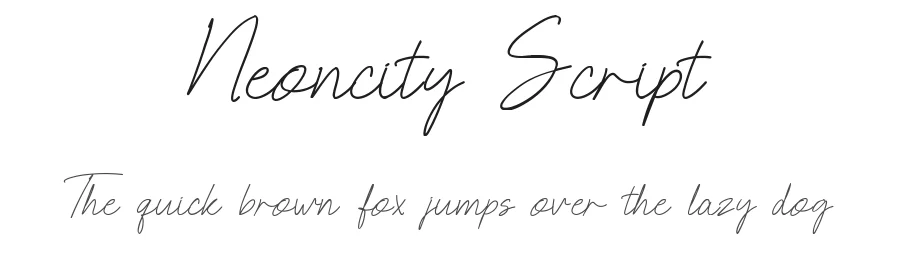 Neoncity Script