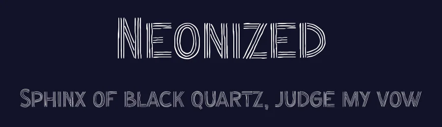 Neonized by Tokokoo Studio — Decorative Font — thumbnail 2