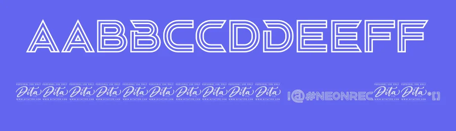 Neonrec by Ditatype — Display Font — thumbnail 3