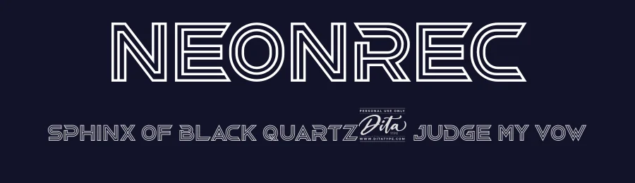 Neonrec by Ditatype — Display Font — thumbnail 2