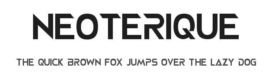 Neoterique by Hareesh Seela — Display Font