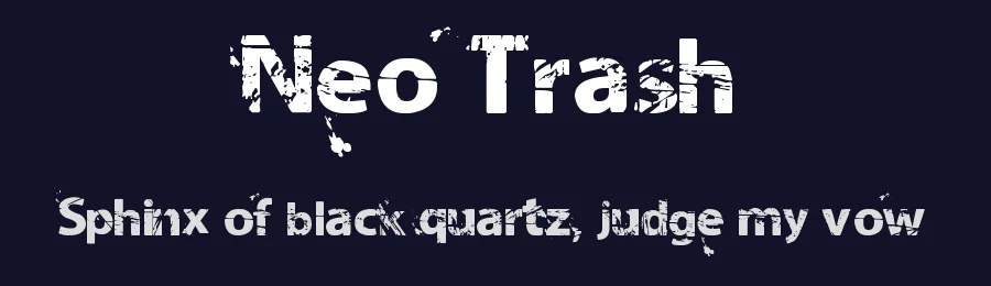 Neo Trash by Milabrya — Decorative Font — thumbnail 2