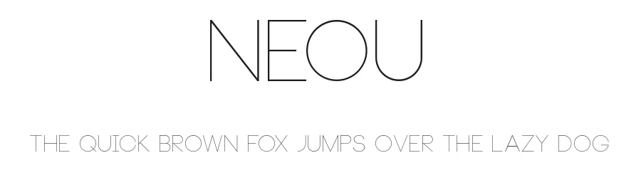Neou by André Uenojo — Sans Serif Font