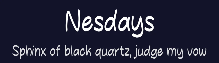 Nesdays by MJType — Script Handwritten Font — thumbnail 2