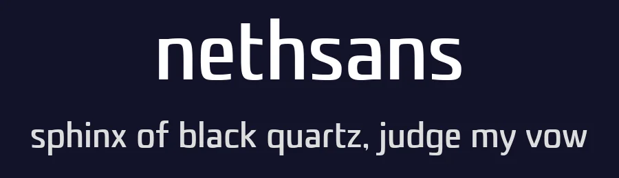 Nethsans by Heer Hugo — Sans Serif Font — thumbnail 2