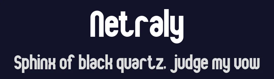 Netraly by Din Studio — Sans Serif Font — thumbnail 2