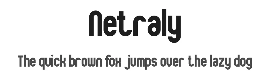 Netraly by Din Studio β Sans Serif Font