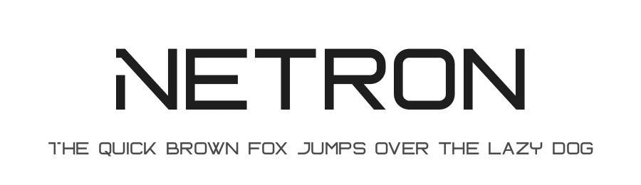 Netron by Linecreative — Display Font