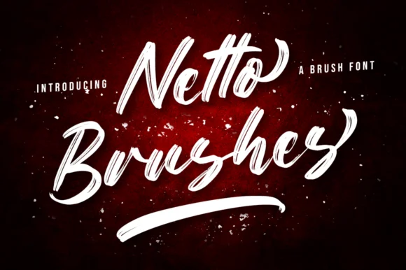 Netto Brushes Font by FatmaStudio — Script Handwritten Font