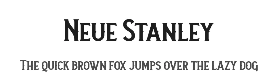 Neue Stanley by Twicolabs Fontdation — Decorative Font