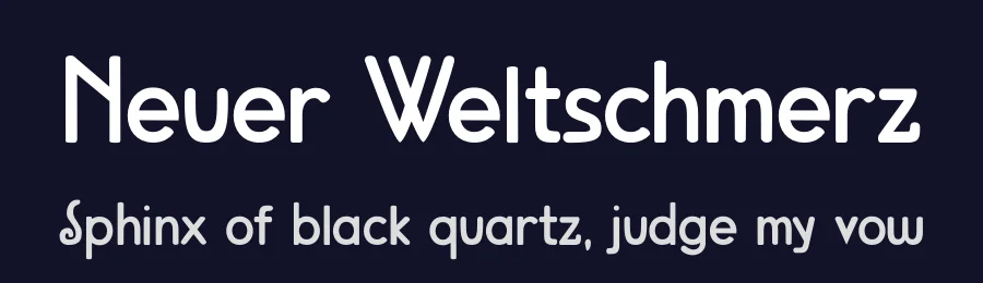 Neuer Weltschmerz by Hanoded — Decorative Font — thumbnail 2