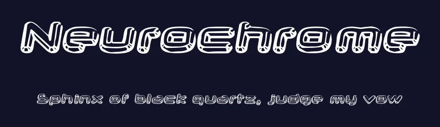 Neurochrome by Typodermic Fonts — Display Font — thumbnail 2