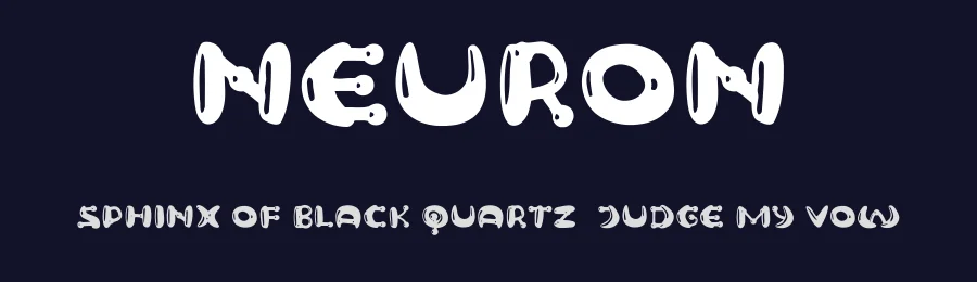 Neuron by Vladimir Nikolic — Decorative Font — thumbnail 2