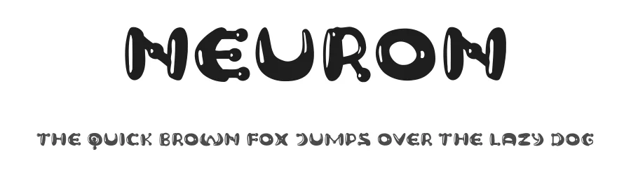 Neuron by Vladimir Nikolic — Decorative Font