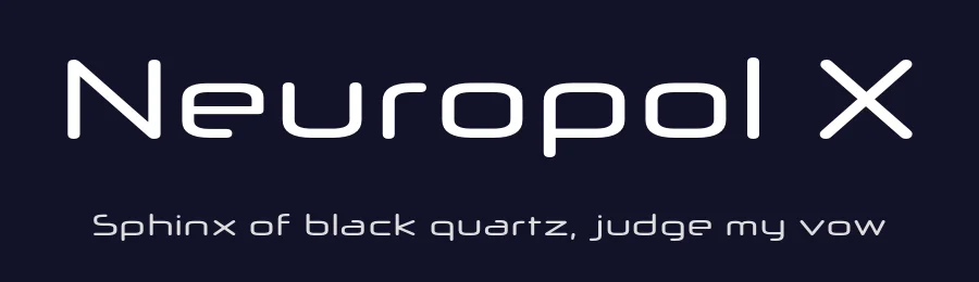 Neuropol X by Typodermic Fonts — Display Font — thumbnail 2