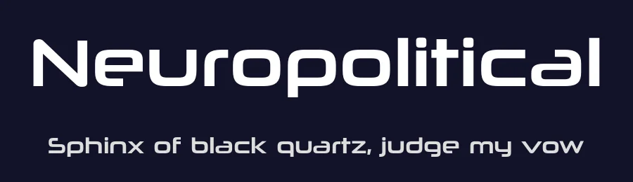 Neuropolitical by Typodermic Fonts — Display Font — thumbnail 2