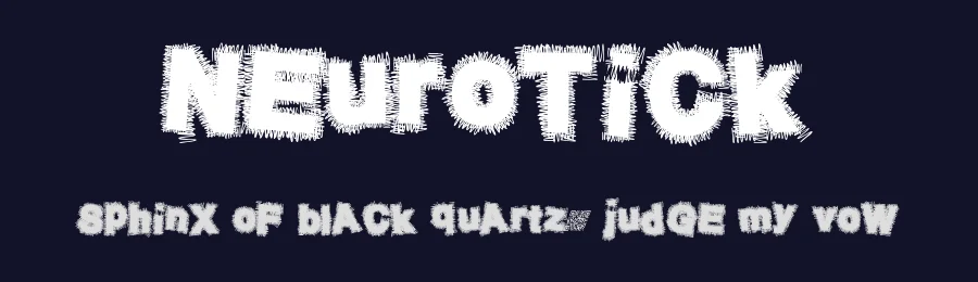 NeuroTick by Xerographer Fonts — Decorative Font — thumbnail 2