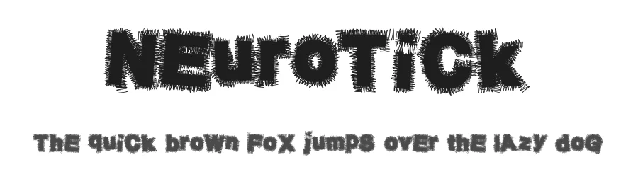 NeuroTick by Xerographer Fonts — Decorative Font